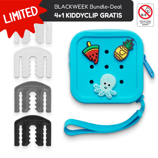 KIDDYCLIP 4er-Set + Case