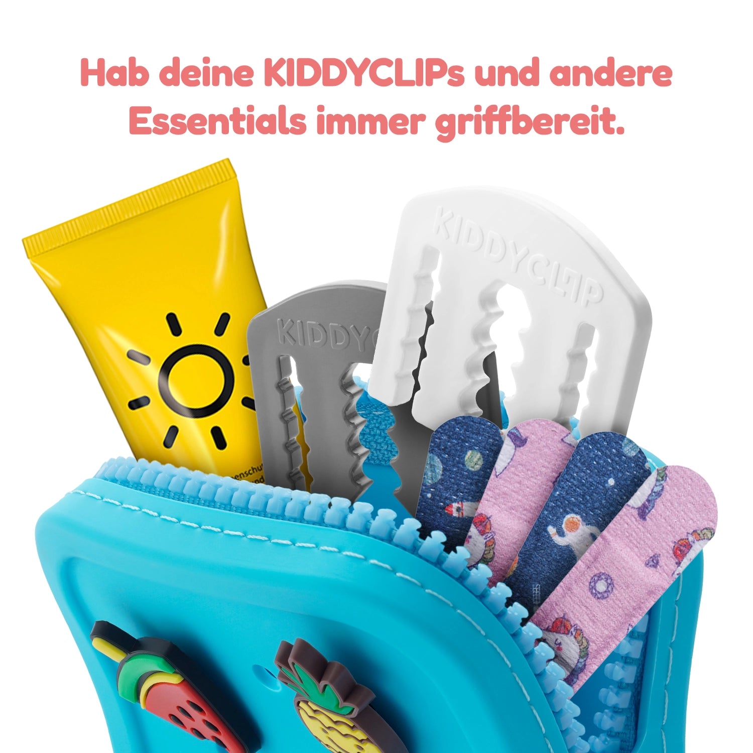 KIDDYCLIP 4er-Set + Case