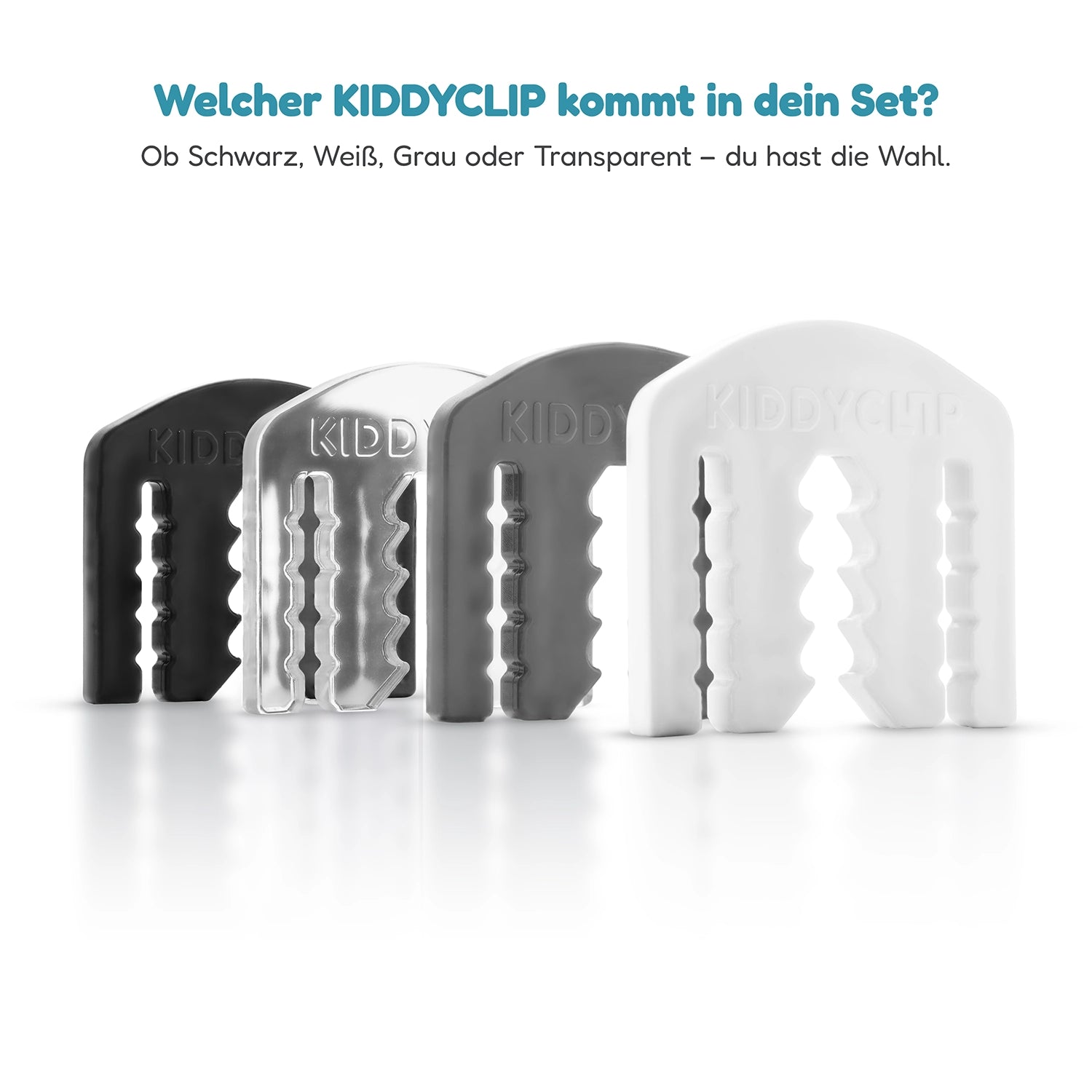 KIDDYCLIP 4er-Set + Case